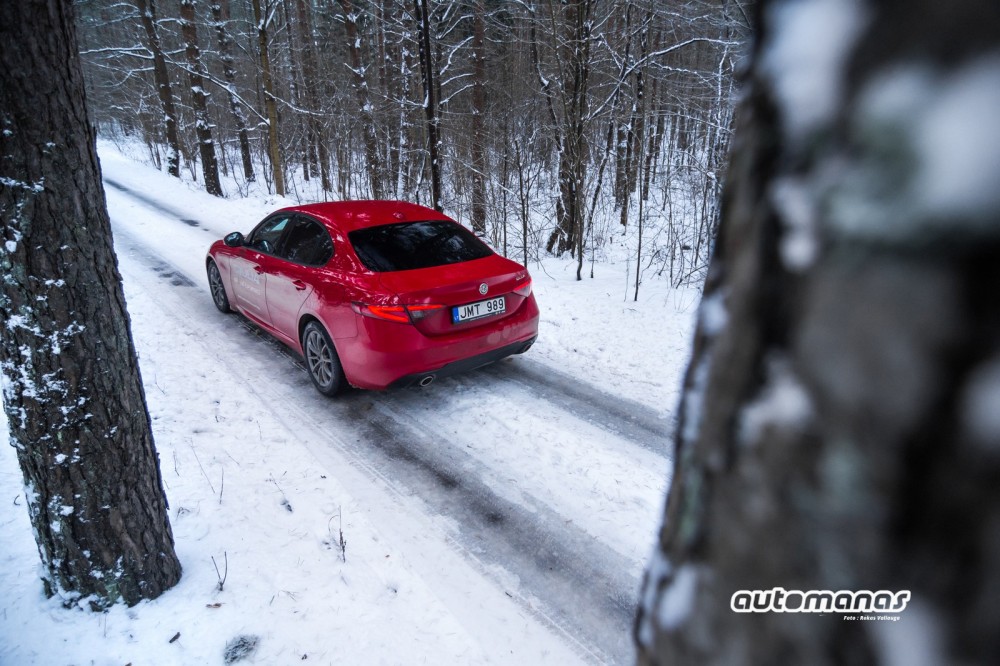 Alfa Romeo Giulia testas (nuotr. Rokas Valiauga)