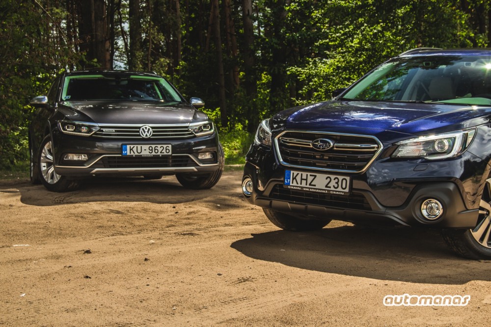 Subaru Outback prieš Volkswagen Passat Alltrack (19)