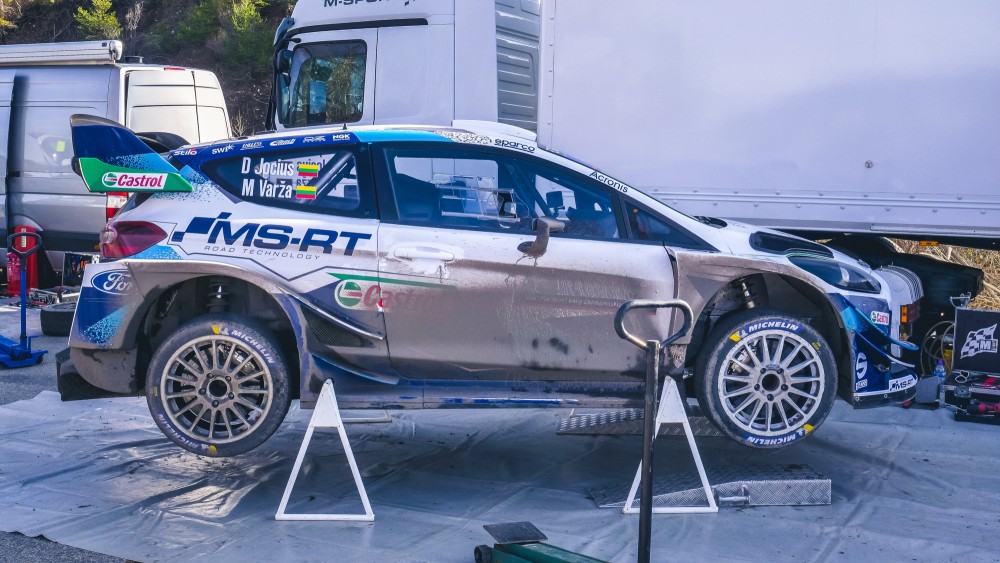 Deivido Jociaus vairuojama Ford Fiesta WRC