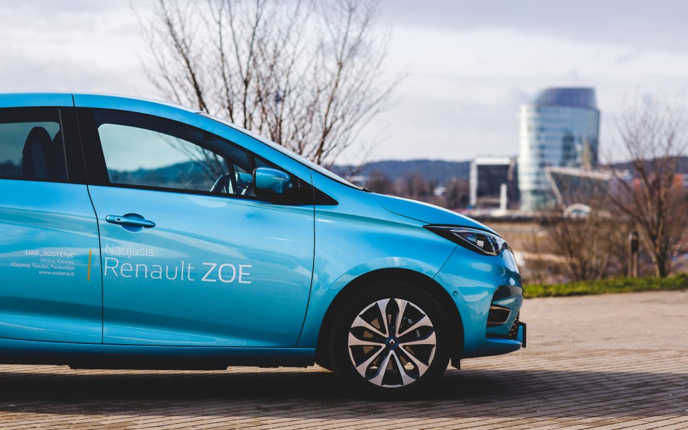 Lietuvoje pasirodęs Renault Zoe elektromobilis