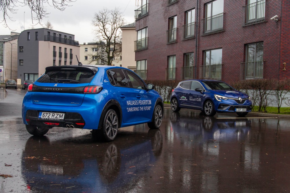 Peugeot 208 GT-Line ir Renault Clio RS-Line