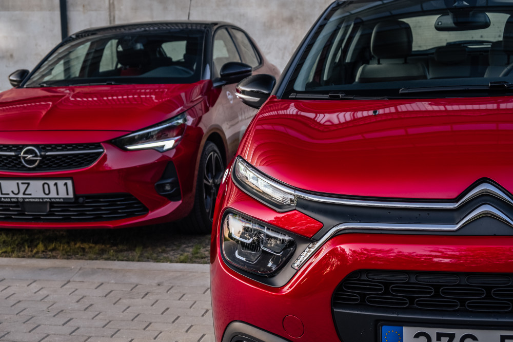 Atnaujinto „Citroën C3“ ir naujos kartos „Opel Corsa“ palyginamasis testas: Skirtumų daugiau negu panašumų