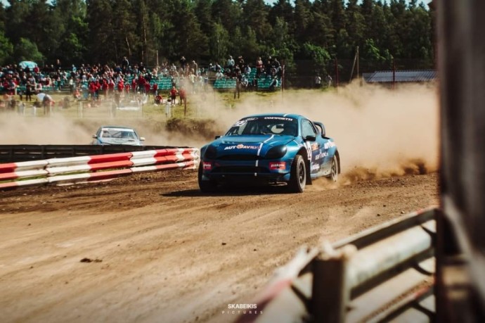 Lietuvos ir Latvijos ralio kroso čempionato dalyviai  / Eligijaus Abarčio automobilis „<a href='https://www.autobilis.lt/skelbimai/naudoti-automobiliai/ford' target='_blank' class='phrase'>Ford</a> Puma“