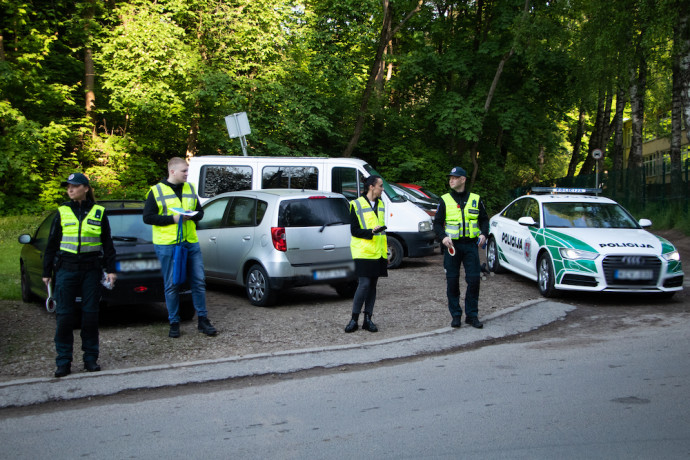 Lietuvos policijos atliekamas reidas