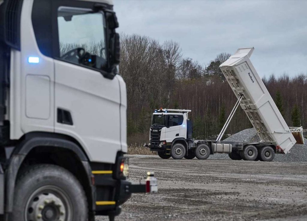 Autonomiškų Scania sunkvežimių testai